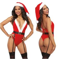 Teddy Avec Jaretelles De Noël -12403 – Dreamgirl