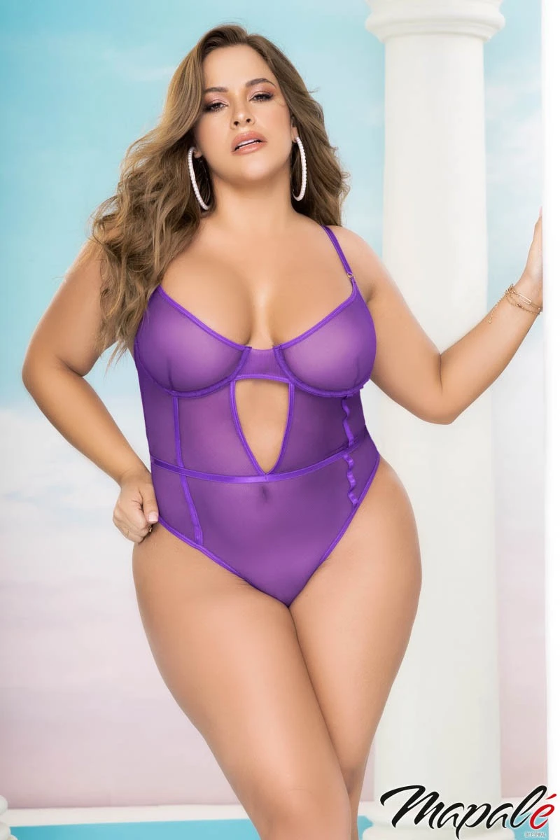 Mapalé Teddy En Mesh – 8669X – Grande Taille – Mapalé 4 Mapalé Teddy En Mesh – 8669X – Grande Taille – Mapalé – Image 4