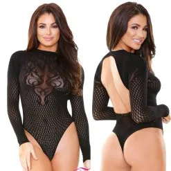 Teddy En Résille Avec Manche Longue – FA738 – Fantasy Lingeriee