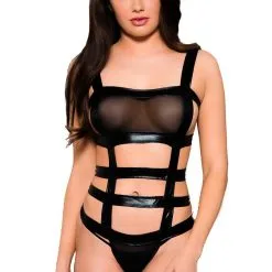 Teddy En Wetlook Avec Sangles – 80069 – Music Legs 5 Teddy En Wetlook Avec Sangles – 80069 – Music Legs -Pour couple boutique Teddy en Wetlook avec Sangles 80069 Music Legs 1