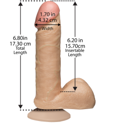 The Realistic Cock 6 – Vac-U-Lock – Gode Réaliste – Doc Jonhson -Pour couple boutique The Realistic Cock 6 Doc Jonhson Mesure