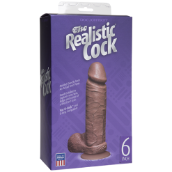 The Realistic Cock 6 – Vac-U-Lock – Gode Réaliste – Doc Jonhson -Pour couple boutique The Realistic Cock 6 Doc Jonhson Mulato Boite