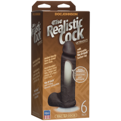 The Realistic Cock – ULTRASKYN 6 – Vac-U-Lock – Gode Réaliste – Doc Jonhson -Pour couple boutique The Realistic Cock ULTRASKYN 6 Vac U Lock Doc Jonhson Noir 2