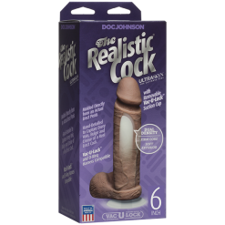 The Realistic Cock – ULTRASKYN 6 – Vac-U-Lock – Gode Réaliste – Doc Jonhson -Pour couple boutique The Realistic Cock ULTRASKYN 6 Vac U Lock Doc Jonhson bRUN