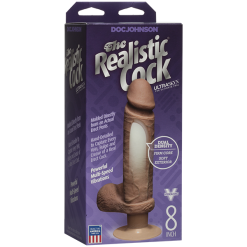 The Realistic Cock ULTRASKYN Vibrating 8 – Vibrateur Réaliste – Doc Jonhson -Pour couple boutique The Realistic Cock ULTRASKYN Vibrating 8 Vac U Lock Doc Jonhson Brun 2