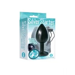 The Silver Starter – Plug Anale Noire Avec Bijou – Icon Brands -Pour couple boutique The Silver Starter Plug Anale Noire avec Bijou Icon Brands 3 1