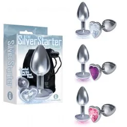 The Silver Starter – Plug Anale Avec Bijou En Coeur – Icon Brands