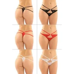 Thong En Dentelle Avec Sangles – FA2108 – Fantasy Lingerie