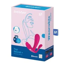 Top Secret+ – Vibrateur Portable Avec Application – Bluetooth – Satisfyer -Pour couple boutique Top Secret Vibrateur Portable avec Application Bluetooth Satisfyer 3