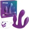 Total Ecstasy – Vibrateur Triple Stimulation Rechargeable à Distance – 3Some