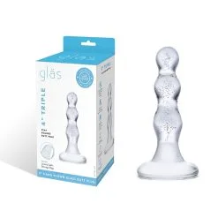 Triple Play Beaded Butt Plug – Gode En Verre – Gläs