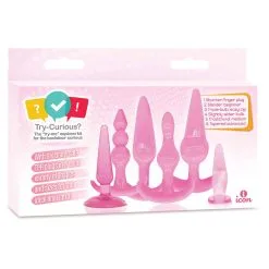 Try-Curious Anal Plug Kit – Ensemble De Jouets Anaux – Icon Brands -Pour couple boutique Try Curious Anal Plug Kit Ensemble de Jouets Anaux Icon Brands 1