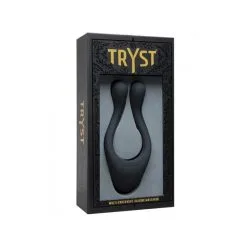Tryst – Anneau Vibrant Rechargeable – Doc Jonhson -Pour couple boutique Tryst Doc Jonhson Noir1