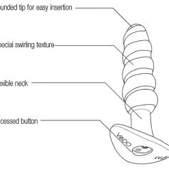 Twist – Plug Anale Rechargeable – Vèdo -Pour couple boutique Twist Plug Anale Rechargeable Vedo 1