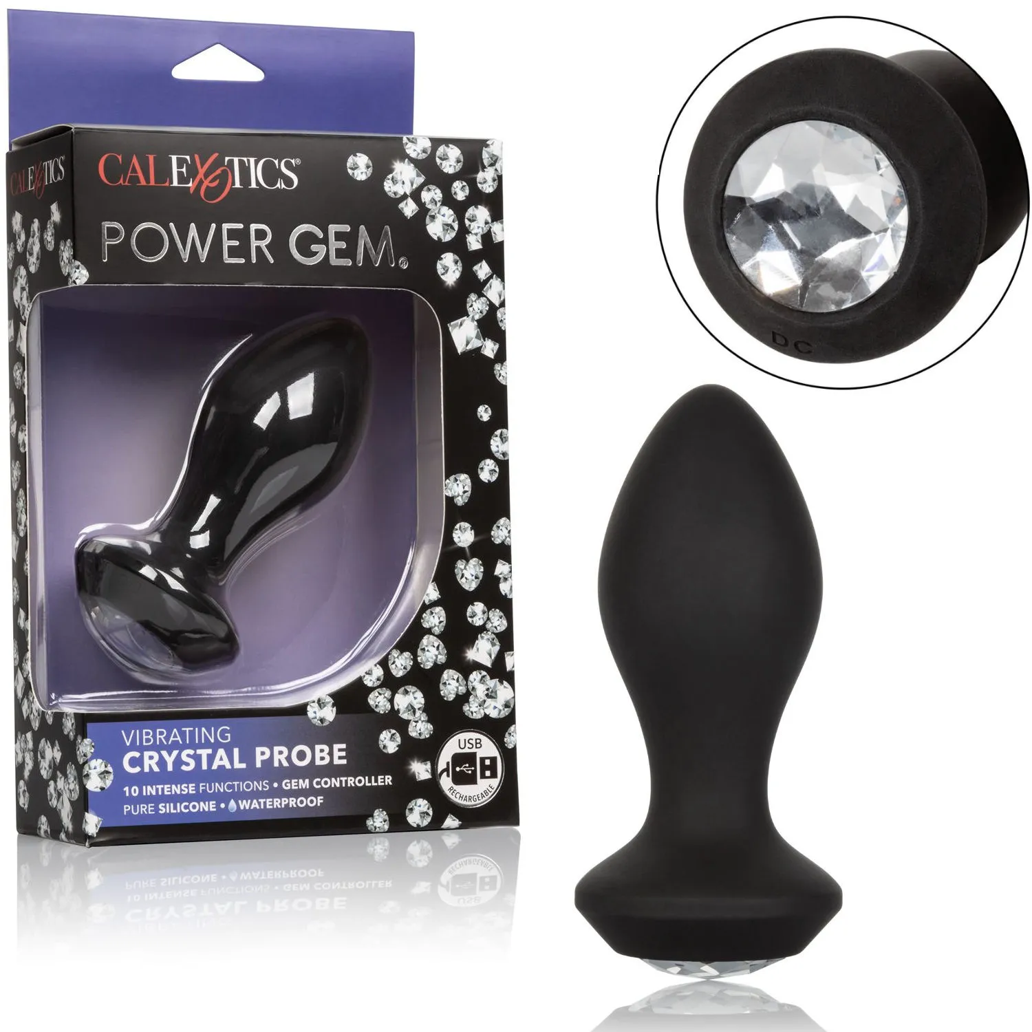Vibrating Petite Crystal Probe Power Gem – Plug Anale Rechargeable – California Exotics 1 Vibrating Petite Crystal Probe Power Gem – Plug Anale Rechargeable – California Exotics