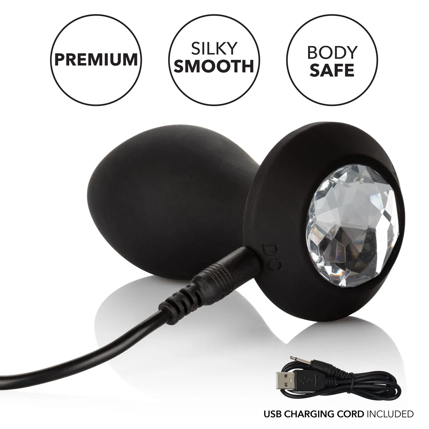 Vibrating Petite Crystal Probe Power Gem – Plug Anale Rechargeable – California Exotics 2 Vibrating Petite Crystal Probe Power Gem – Plug Anale Rechargeable – California Exotics – Image 2