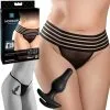 XL-2XL – Crotchless Love Garter – Culotte Avec Plug Anale – Hook Up Panties