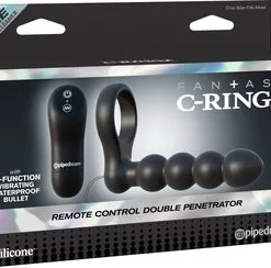 Remote Control Double Penetrator – Anneau Pénétration Double Vibrant – Fantasy C-Ringz -Pour couple boutique pd5926 23